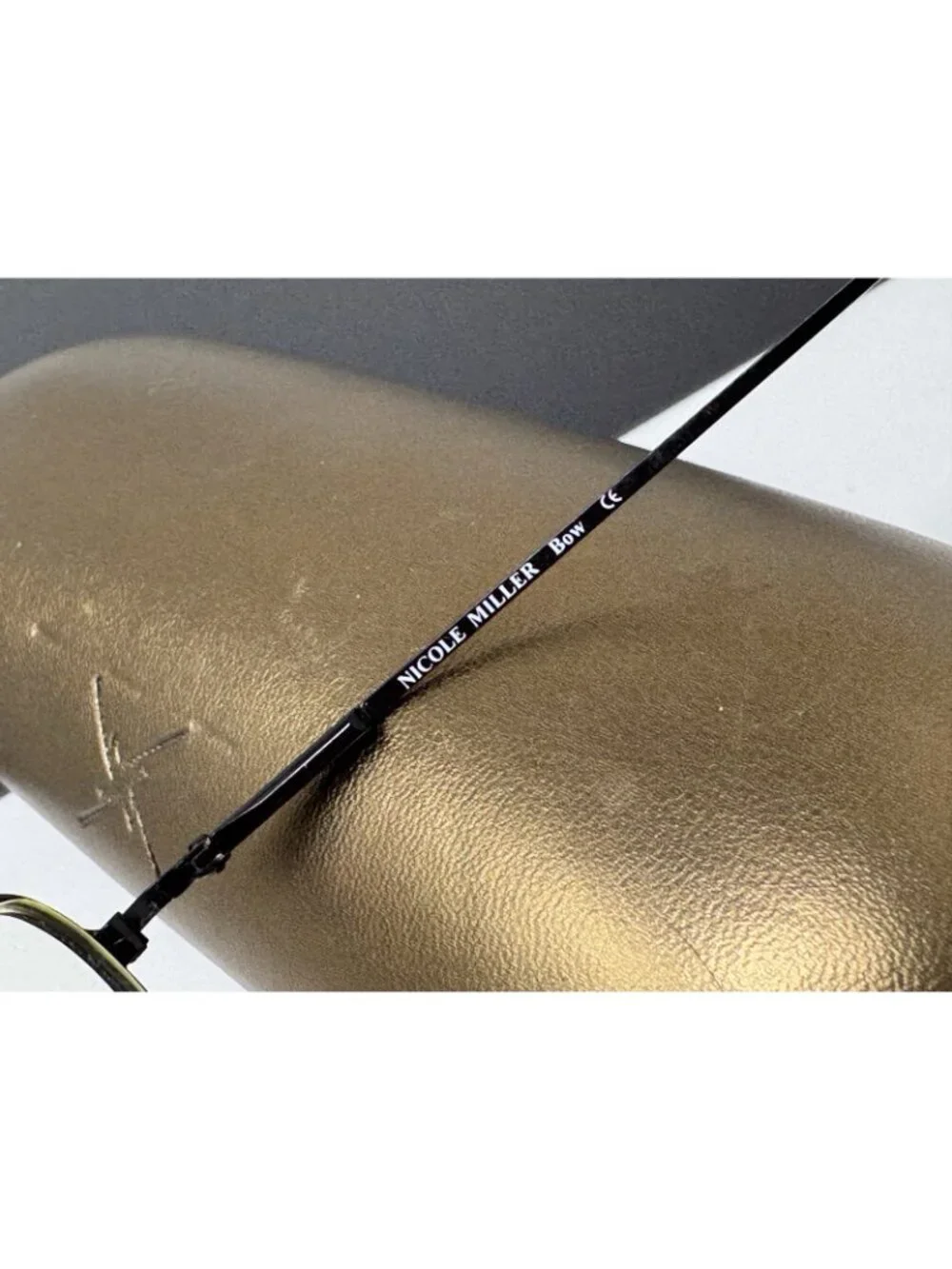 NICOLE MILLER BOW Ebony BLACK EYEGLASSES GLASSES METAL FRAME 49 [] 19 135